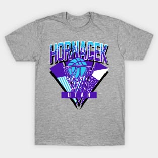 Utah Basketball Throwback 90s Hornacek T-Shirt